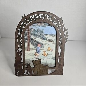Winnie The Pooh Disney Charpente 6" Metal Silhouette Picture Frame Die Cut